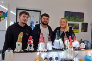 Driving Gnome for Christmas craft workshop with BT, EE, North Tyneside Council and NT LIFE