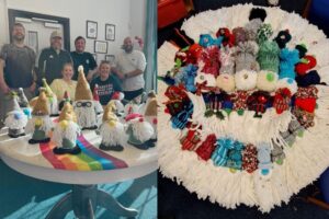 Driving Gnome for Christmas craft workshop with BT, EE, North Tyneside Council and NT LIFE